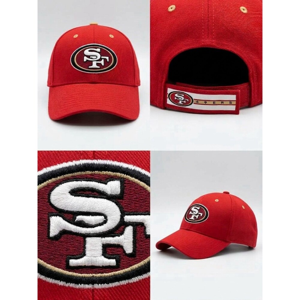 NFL Team Apparel Kids Youth San Francisco 49ers Adjustable Hat